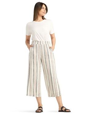 NWT Women's AB Studio Pull On Wide Leg Crop Pants XXL